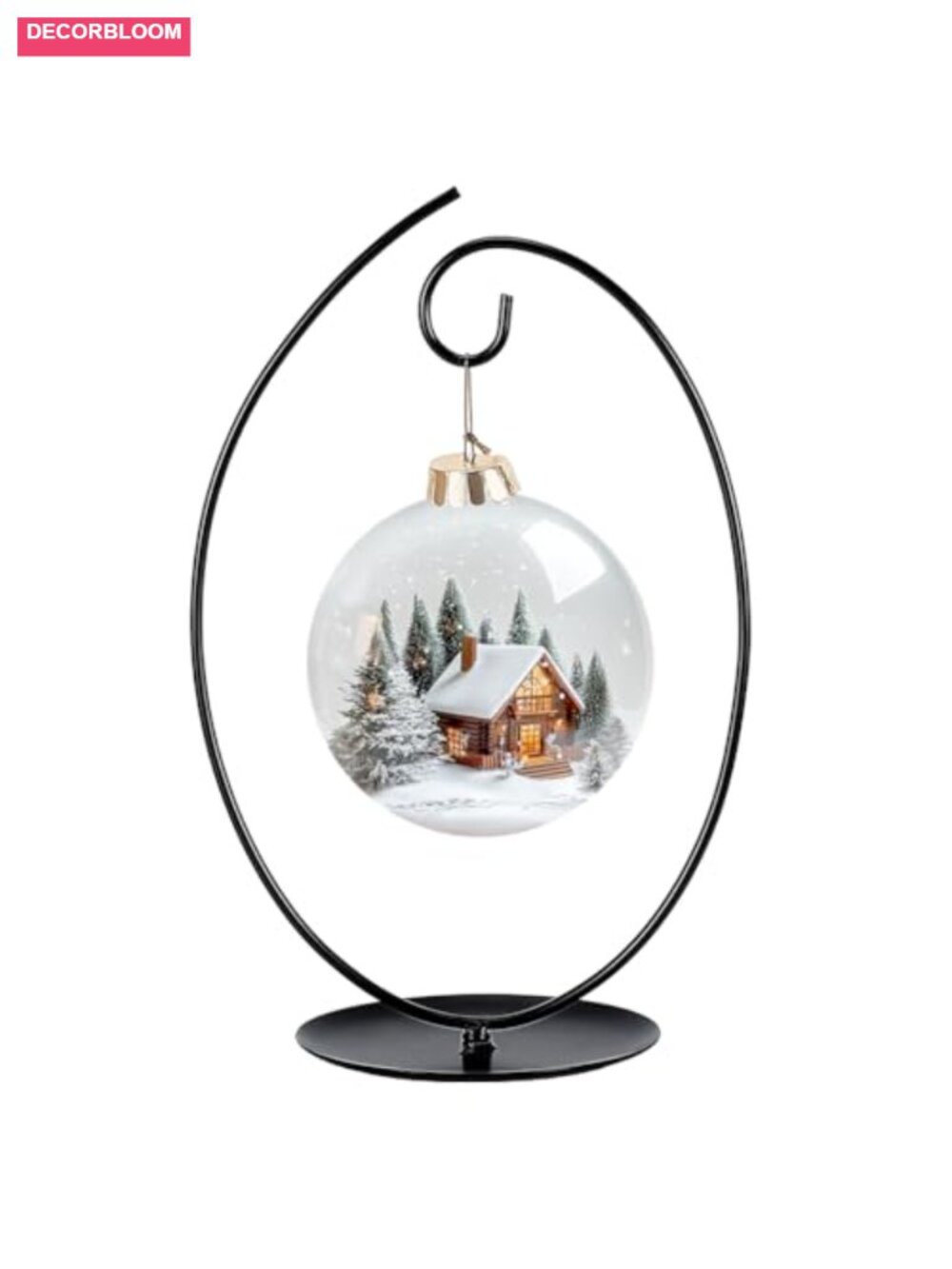 Iron Hanging Ornament Display Stand Rack Tabletop Decor Holder